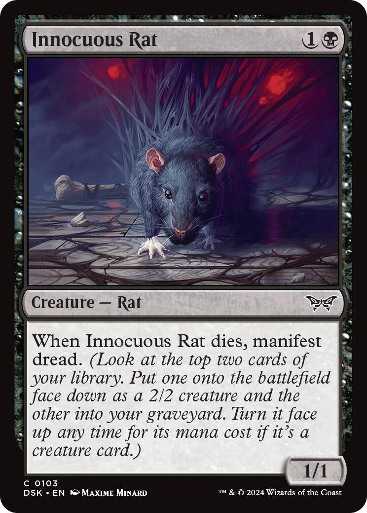 Image for Innocuous Rat (Duskmourn: House of Horror) (103) - Magic: The Gathering