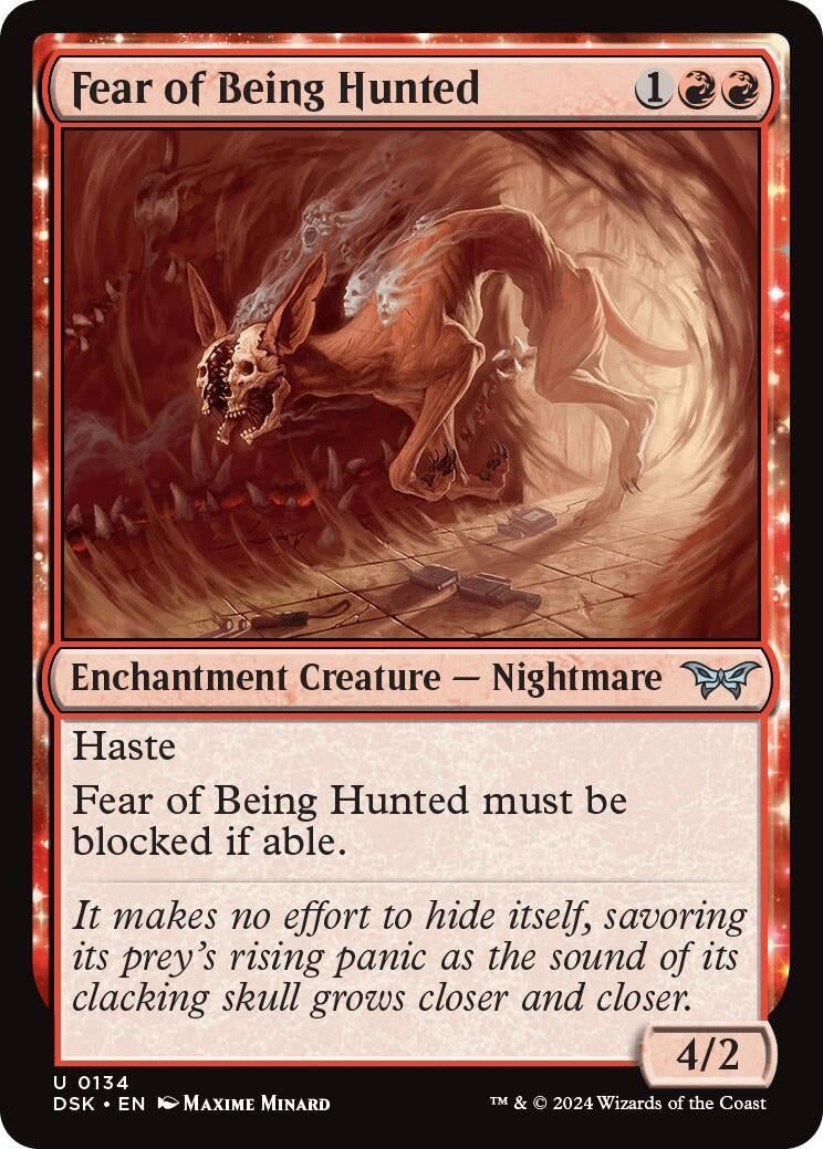 Image for Fear of Being Hunted (Duskmourn: House of Horror) (134) - Magic: The Gathering