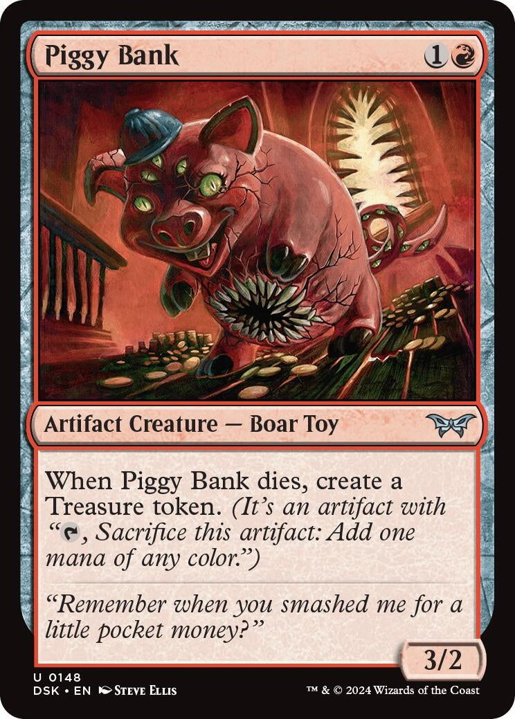 Image for Piggy Bank (Duskmourn: House of Horror) (148) - Magic: The Gathering