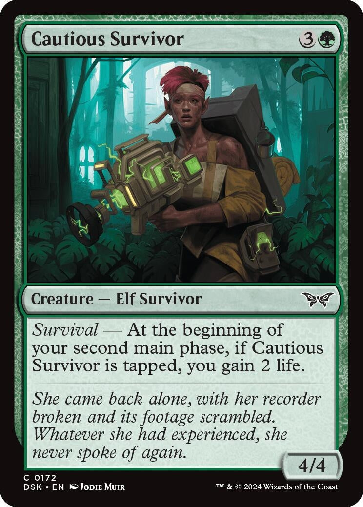 Image for Cautious Survivor (Duskmourn: House of Horror) (172) - Magic: The Gathering