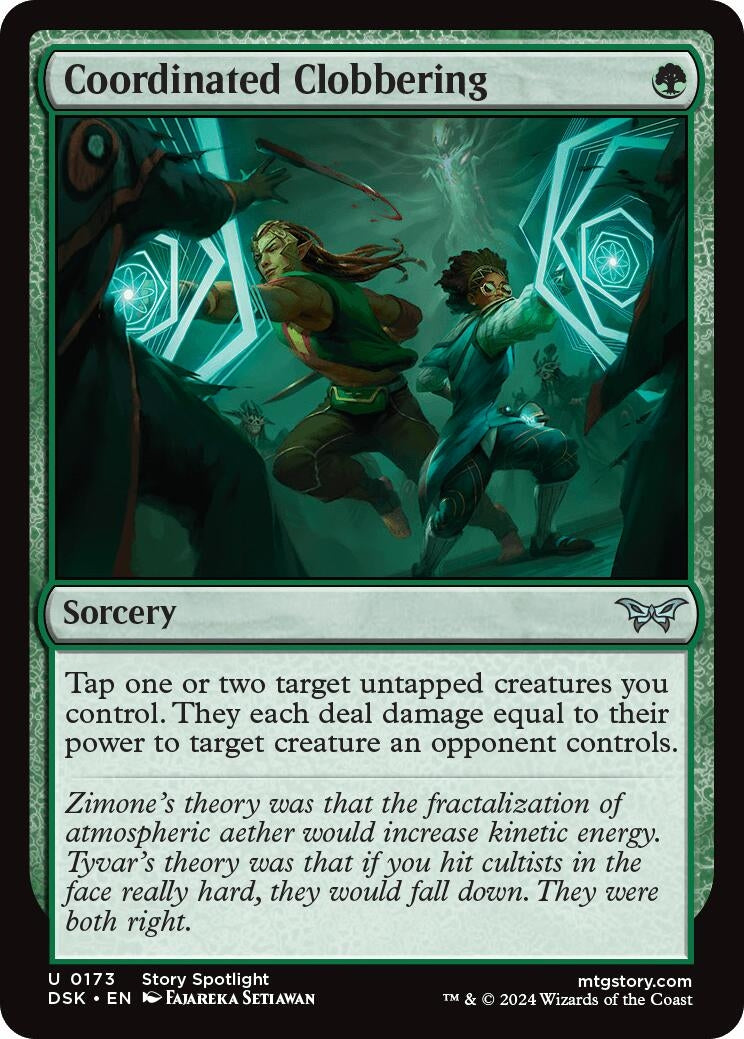 Image for Coordinated Clobbering (Duskmourn: House of Horror) (173) - Magic: The Gathering