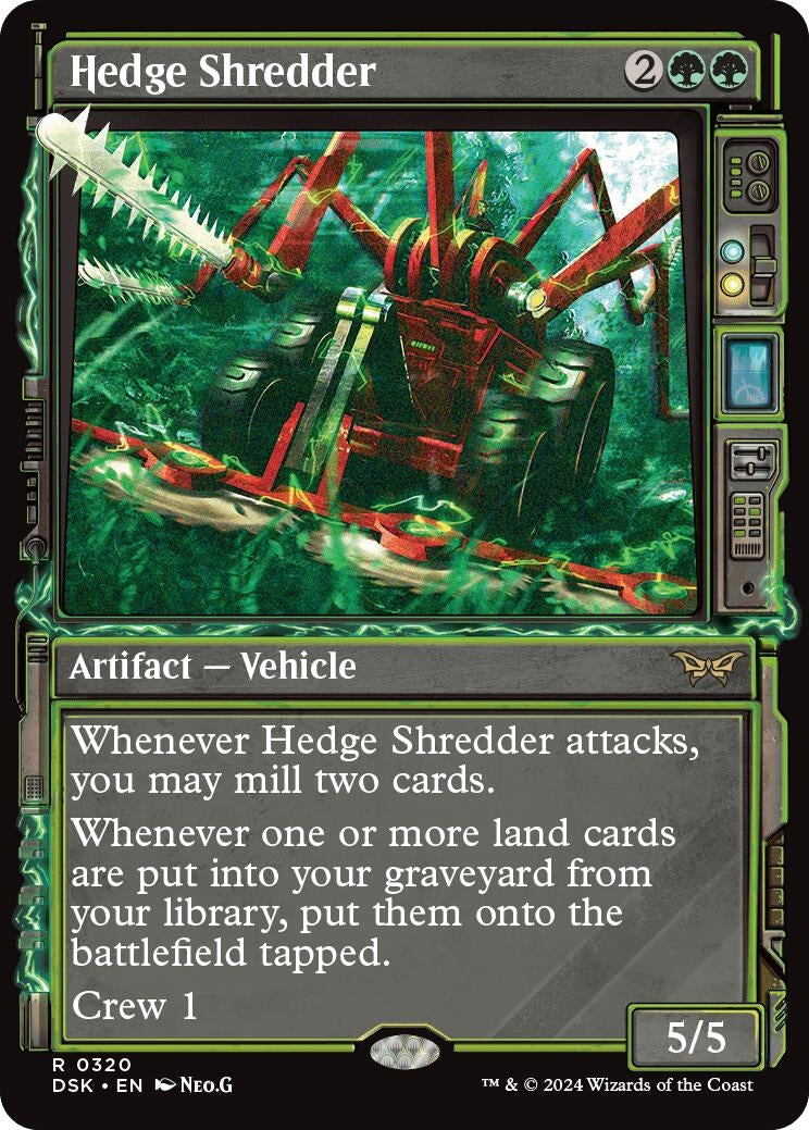 Image for Hedge Shredder (Showcase) (Duskmourn: House of Horror) (320) - Magic: The Gathering