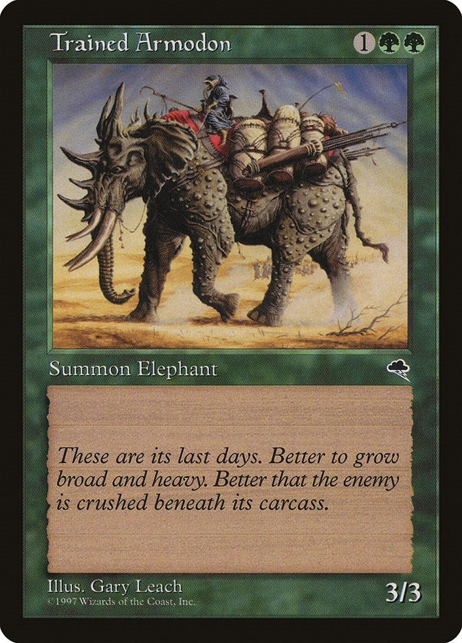 Image for Trained Armodon (Tempest) (260) - Magic: The Gathering