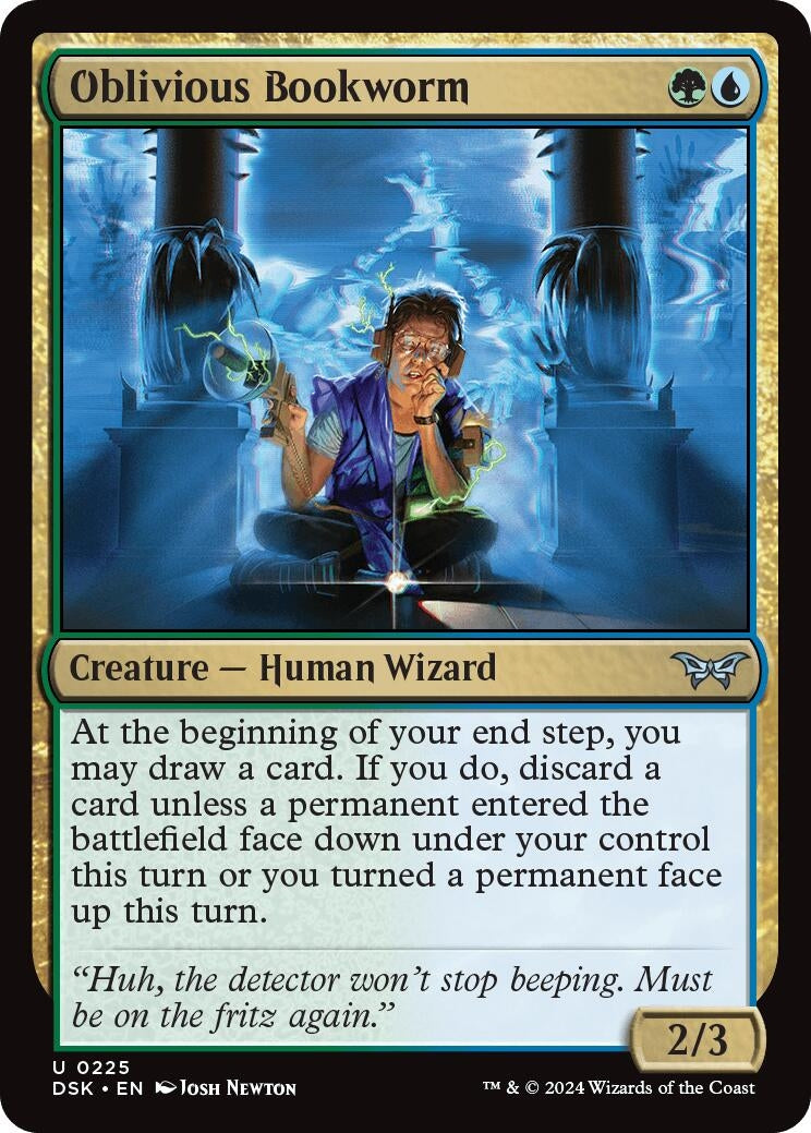 Image for Oblivious Bookworm (0225) (Duskmourn: House of Horror) (225) - Magic: The Gathering