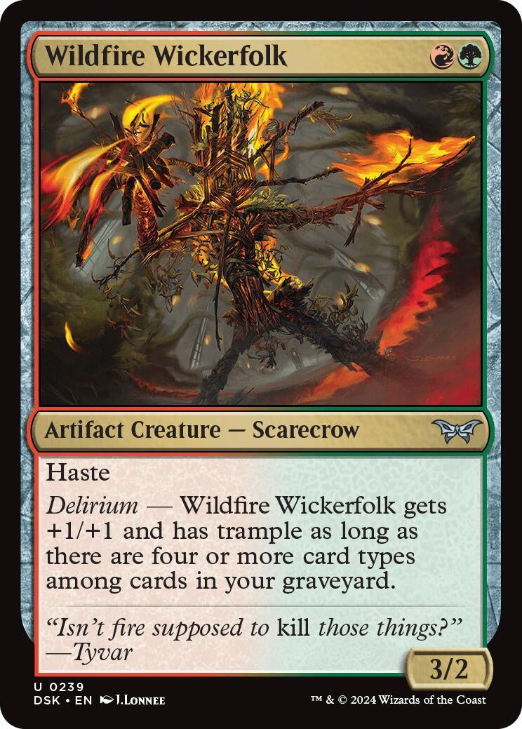 Image for Wildfire Wickerfolk (Duskmourn: House of Horror) (239) - Magic: The Gathering