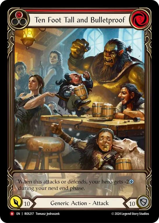 Image for Ten Foot Tall and Bullet Proof (Extended Art) (Rosetta) (ROS217) - Flesh and Blood TCG
