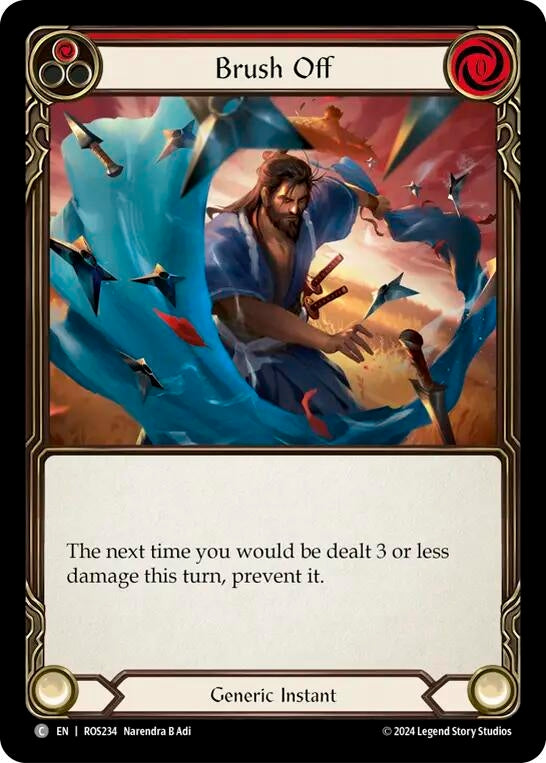 Image for Brush Off (Red) (Rosetta) (ROS234) - Flesh and Blood TCG