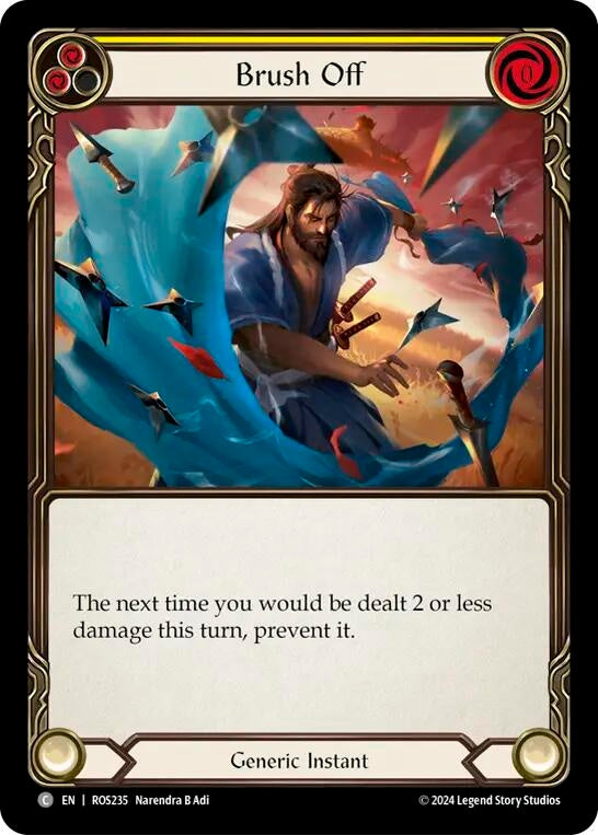 Image for Brush Off (Yellow) (Rosetta) (ROS235) - Flesh and Blood TCG