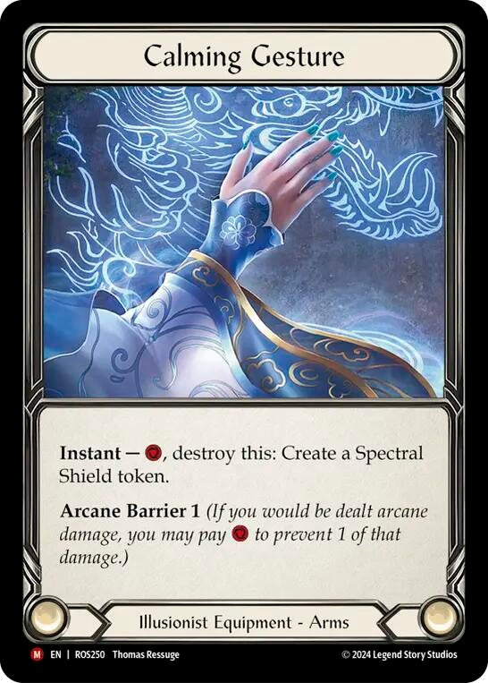 Image for Calming Gesture (Rosetta) (ROS250) - Flesh and Blood TCG