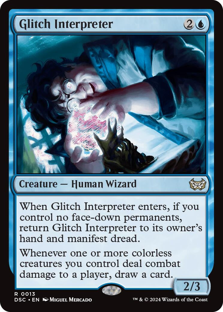 Image for Glitch Interpreter (Commander: Duskmourn: House of Horror) (13) - Magic: The Gathering