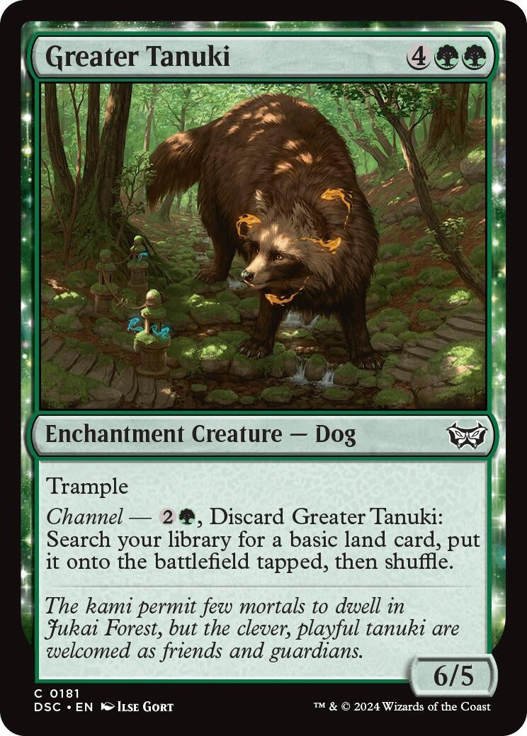 Image for Greater Tanuki (Commander: Duskmourn: House of Horror) (181) - Magic: The Gathering