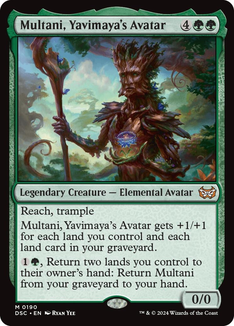 Image for Multani, Yavimaya's Avatar (Commander: Duskmourn: House of Horror) (190) - Magic: The Gathering