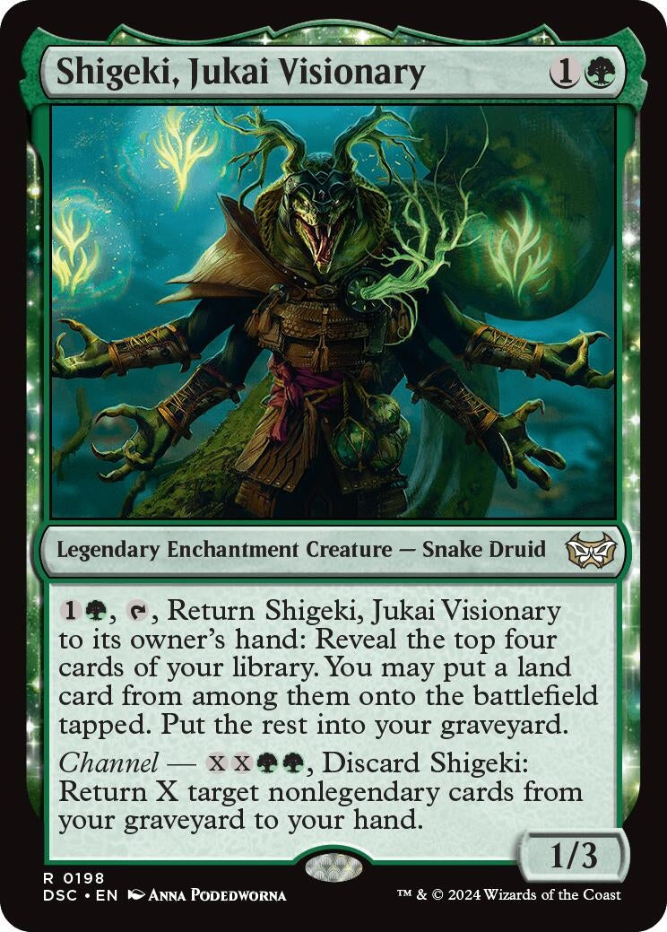 Image for Shigeki, Jukai Visionary (Commander: Duskmourn: House of Horror) (198) - Magic: The Gathering