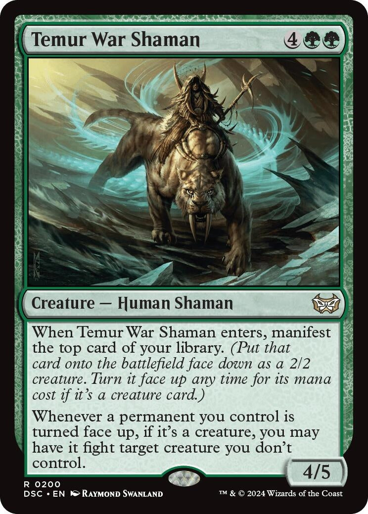 Image for Temur War Shaman (Commander: Duskmourn: House of Horror) (200) - Magic: The Gathering