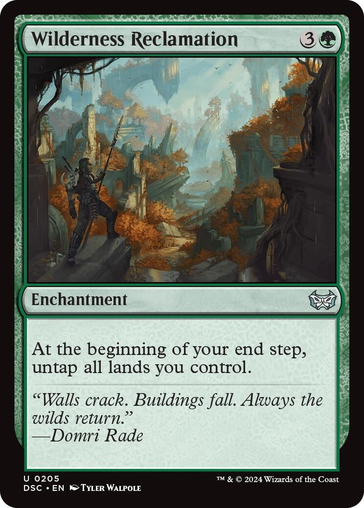 Image for Wilderness Reclamation (Commander: Duskmourn: House of Horror) (205) - Magic: The Gathering