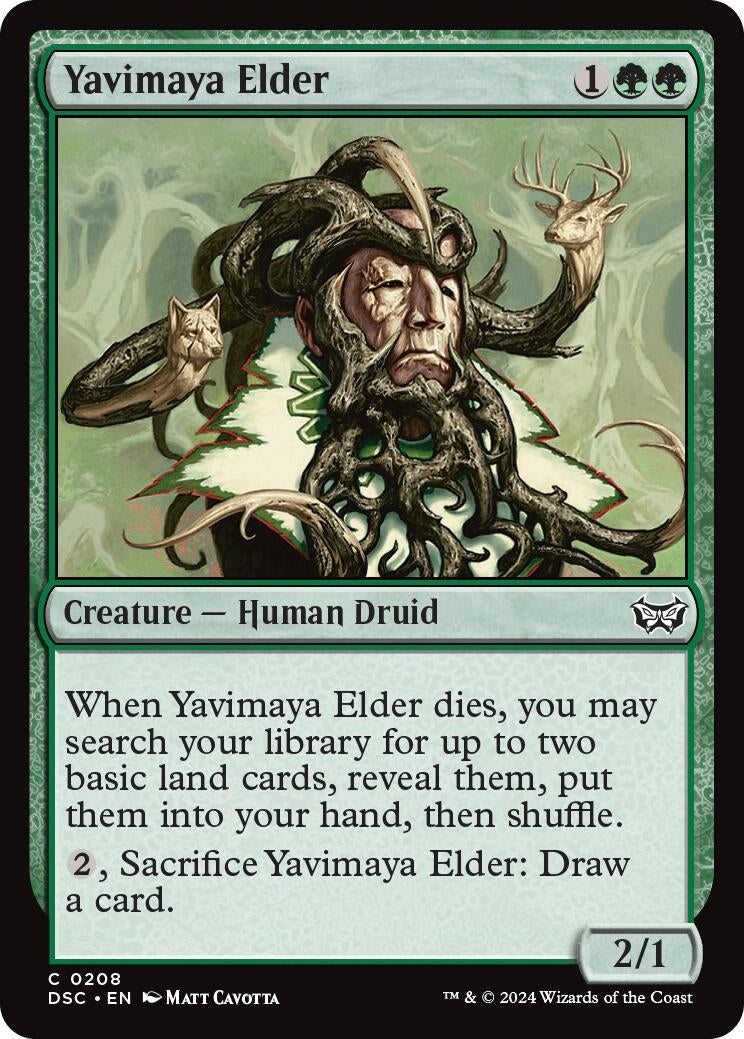 Image for Yavimaya Elder (Commander: Duskmourn: House of Horror) (208) - Magic: The Gathering