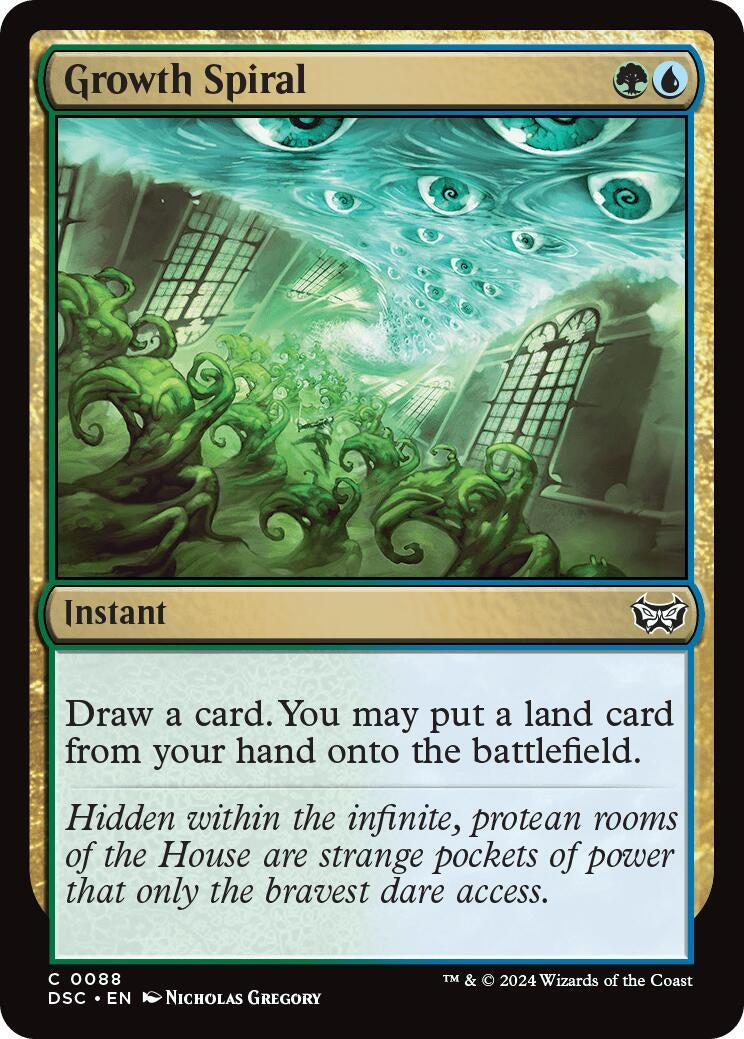 Image for Growth Spiral (Commander: Duskmourn: House of Horror) (88) - Magic: The Gathering