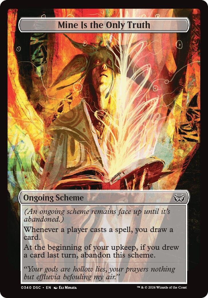 Image for Mine Is The Only Truth (Full Art) (Archenemy: Duskmourn) (340) - Magic: The Gathering