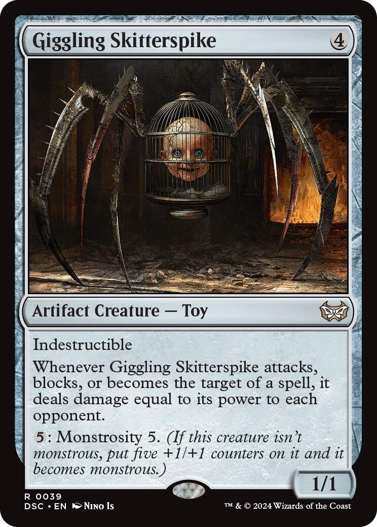 Image for Giggling Skitterspike (Commander: Duskmourn: House of Horror) (39) - Magic: The Gathering