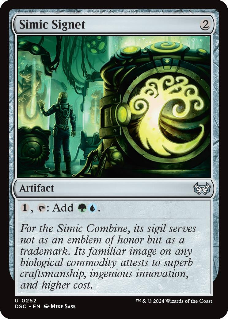 Image for Simic Signet (Commander: Duskmourn: House of Horror) (252) - Magic: The Gathering
