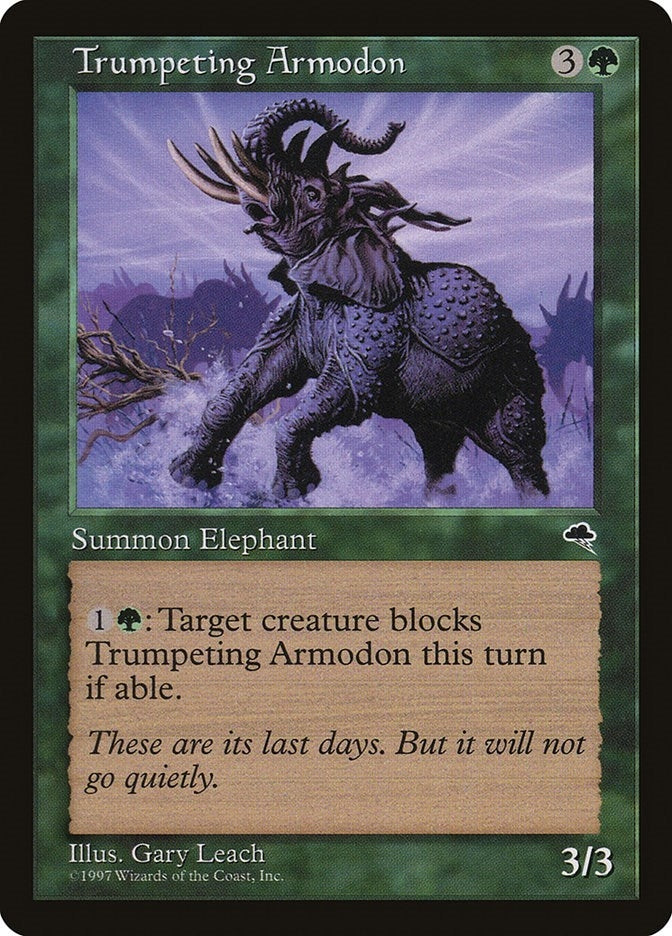 Image for Trumpeting Armodon (Tempest) (262) - Magic: The Gathering