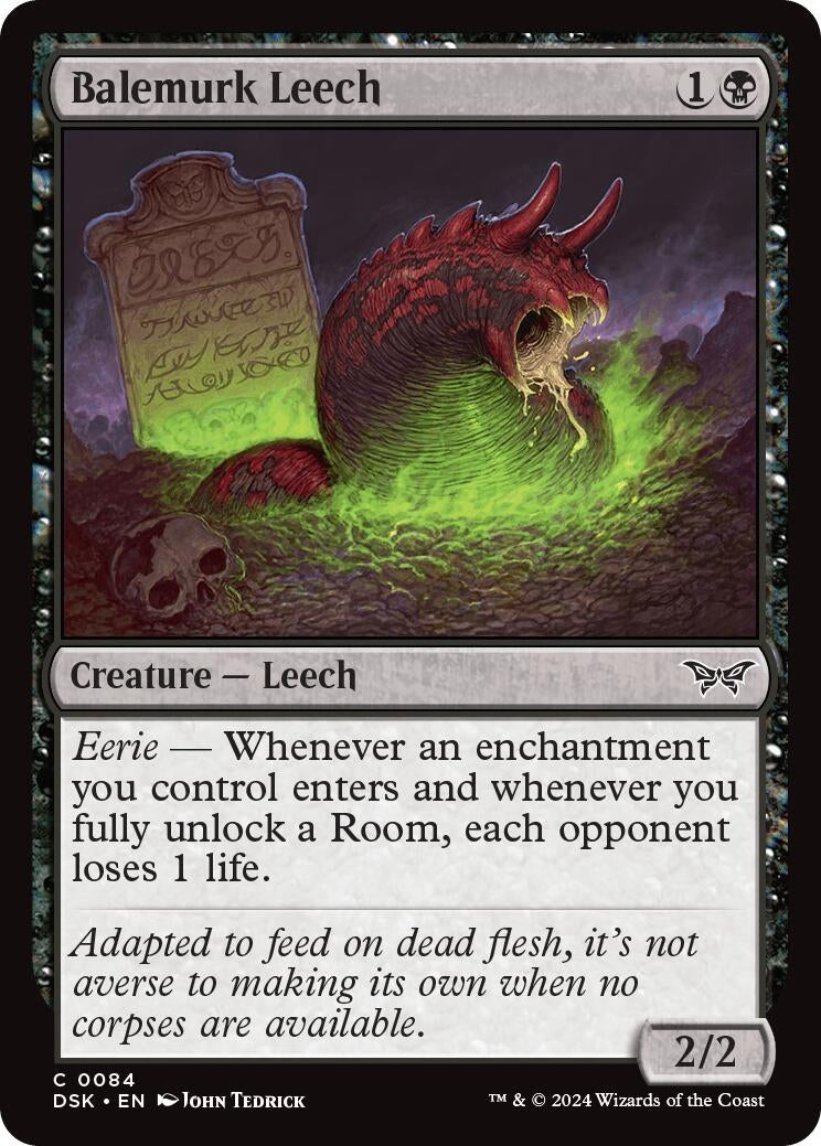 Image for Balemurk Leech (Duskmourn: House of Horror) (84) - Magic: The Gathering