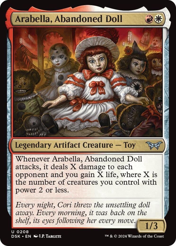 Image for Arabella, Abandoned Doll (Duskmourn: House of Horror) (208) - Magic: The Gathering