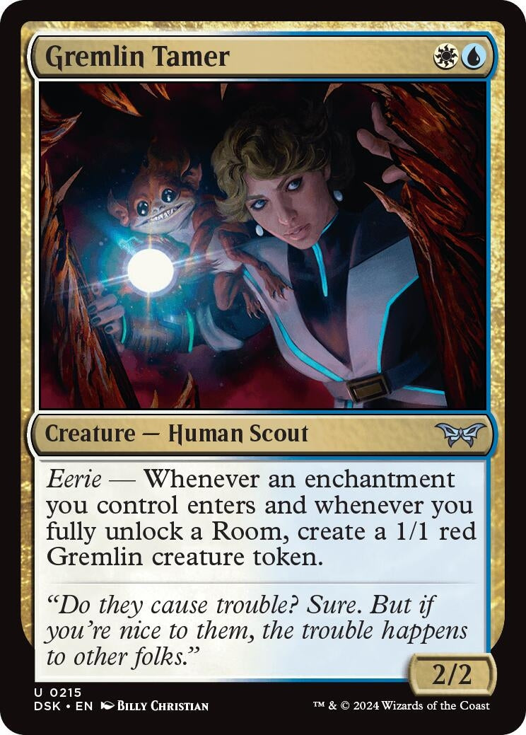 Image for Gremlin Tamer (Duskmourn: House of Horror) (215) - Magic: The Gathering