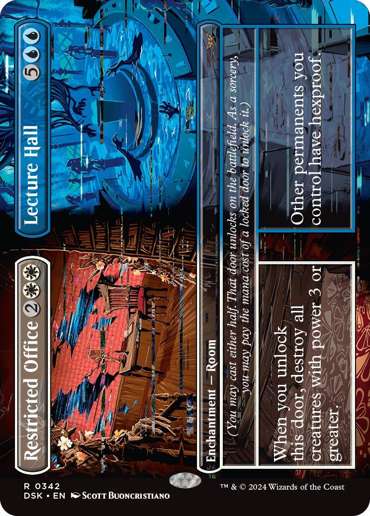 Image for Restricted Office // Lecture Hall (Borderless) (Duskmourn: House of Horror) (342) - Magic: The Gathering