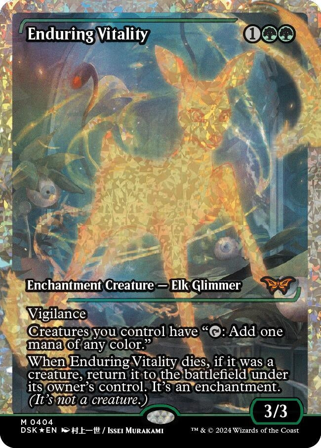 Image for Enduring Vitality (Showcase) (Fracture Foil) (Duskmourn: House of Horror) (404) - Magic: The Gathering