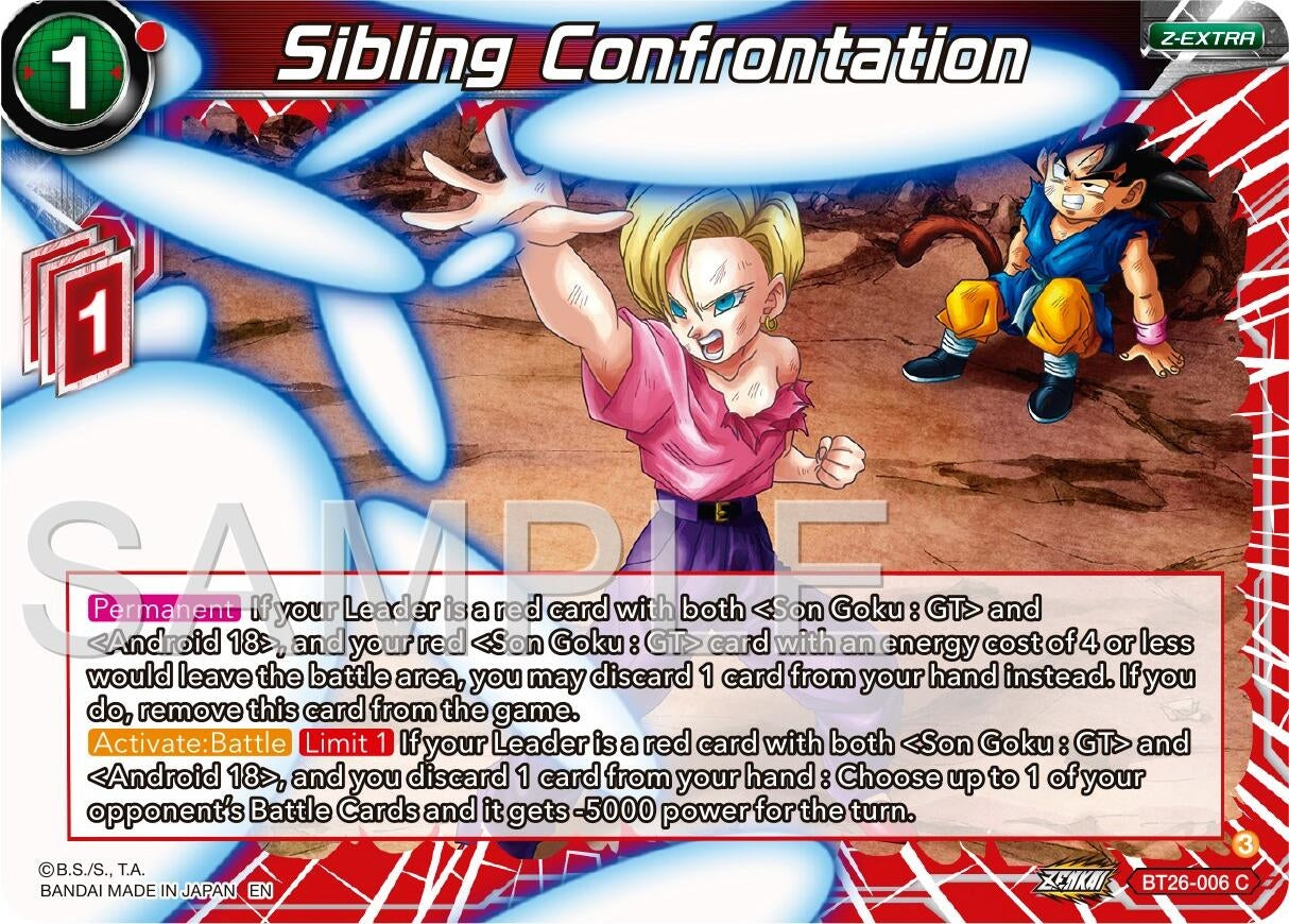 Image for Sibling Confrontation (Ultimate Advent) (BT26-006) - Dragon Ball Super: Masters