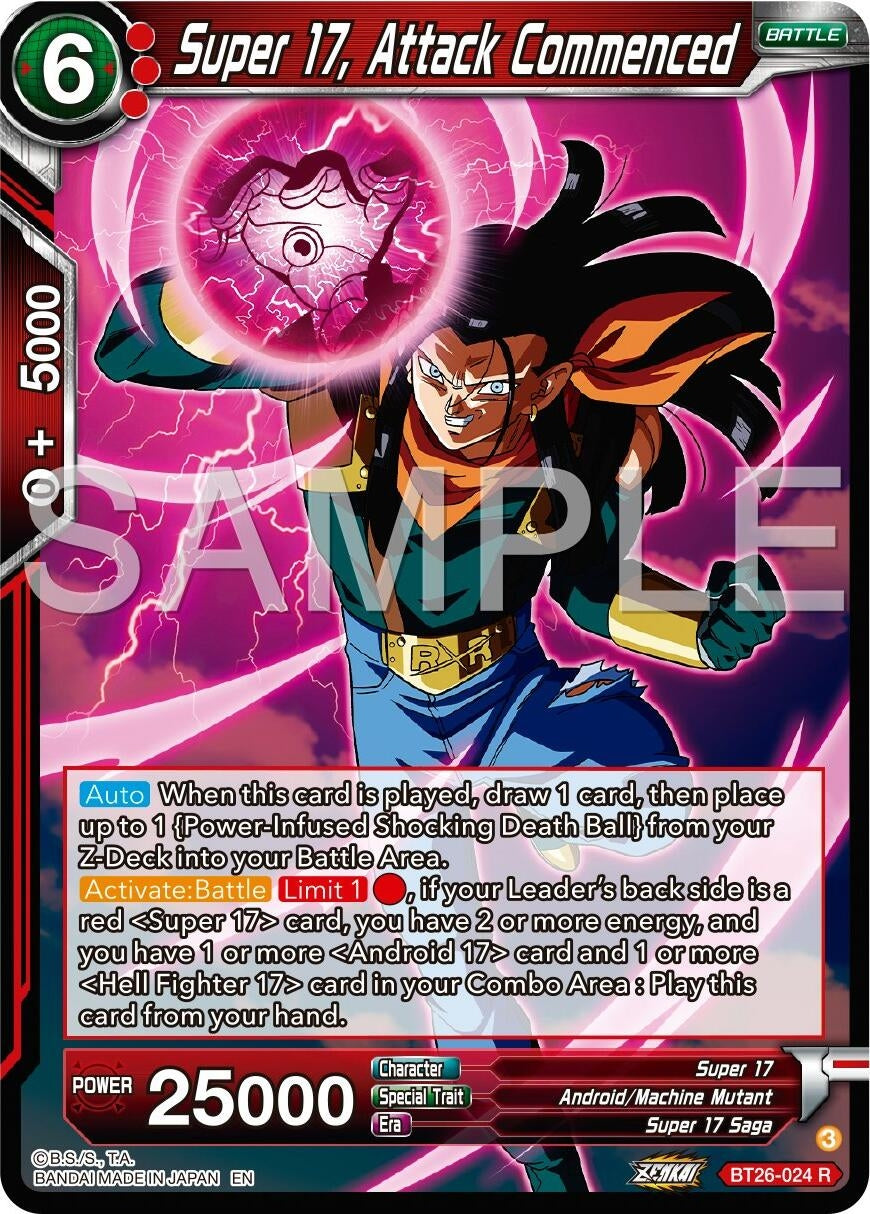 Image for Super 17, Attack Commenced (Ultimate Advent) (BT26-024) - Dragon Ball Super: Masters