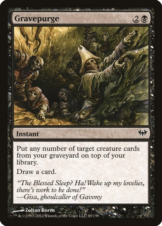Image for Gravepurge (Dark Ascension) (65) - Magic: The Gathering