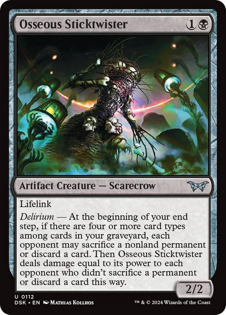 Image for Osseous Sticktwister (Duskmourn: House of Horror) (112) - Magic: The Gathering