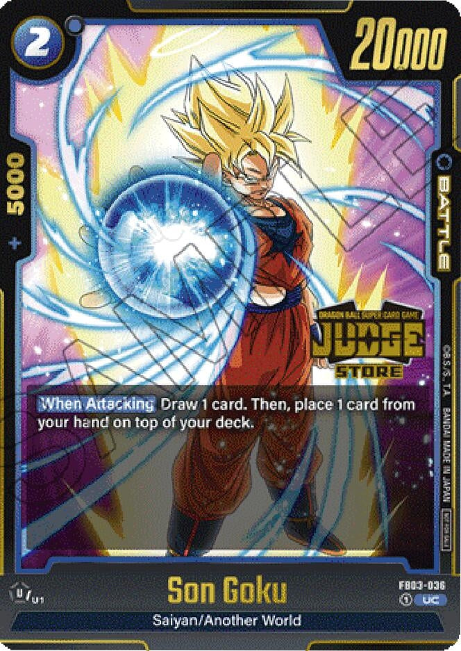 Image for Son Goku - FB03-036 (Judge Pack (Store Judge) 02) (Tournament and Championship Promos) (FB03-036) - Dragon Ball Super: Fusion World