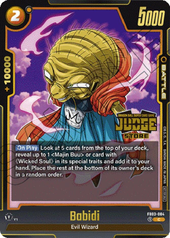 Image for Babidi - FB03-084 (Judge Pack (Store Judge) 02) (Tournament and Championship Promos) (FB03-084) - Dragon Ball Super: Fusion World