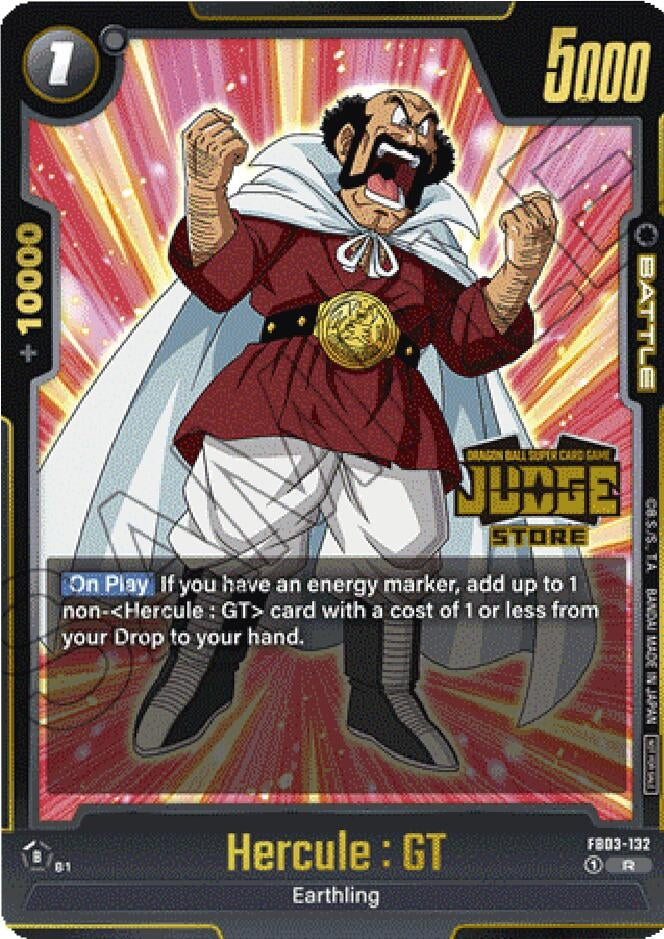 Image for Hercule : GT (Judge Pack (Store Judge) 02) (Tournament and Championship Promos) (FB03-132) - Dragon Ball Super: Fusion World