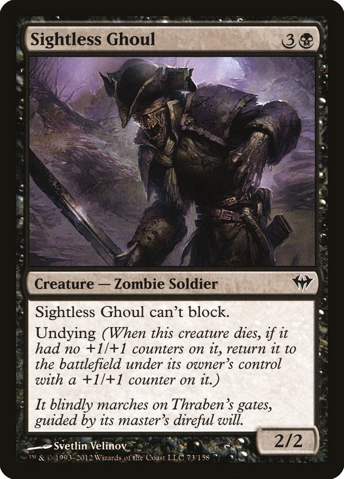 Image for Sightless Ghoul (Dark Ascension) (73) - Magic: The Gathering