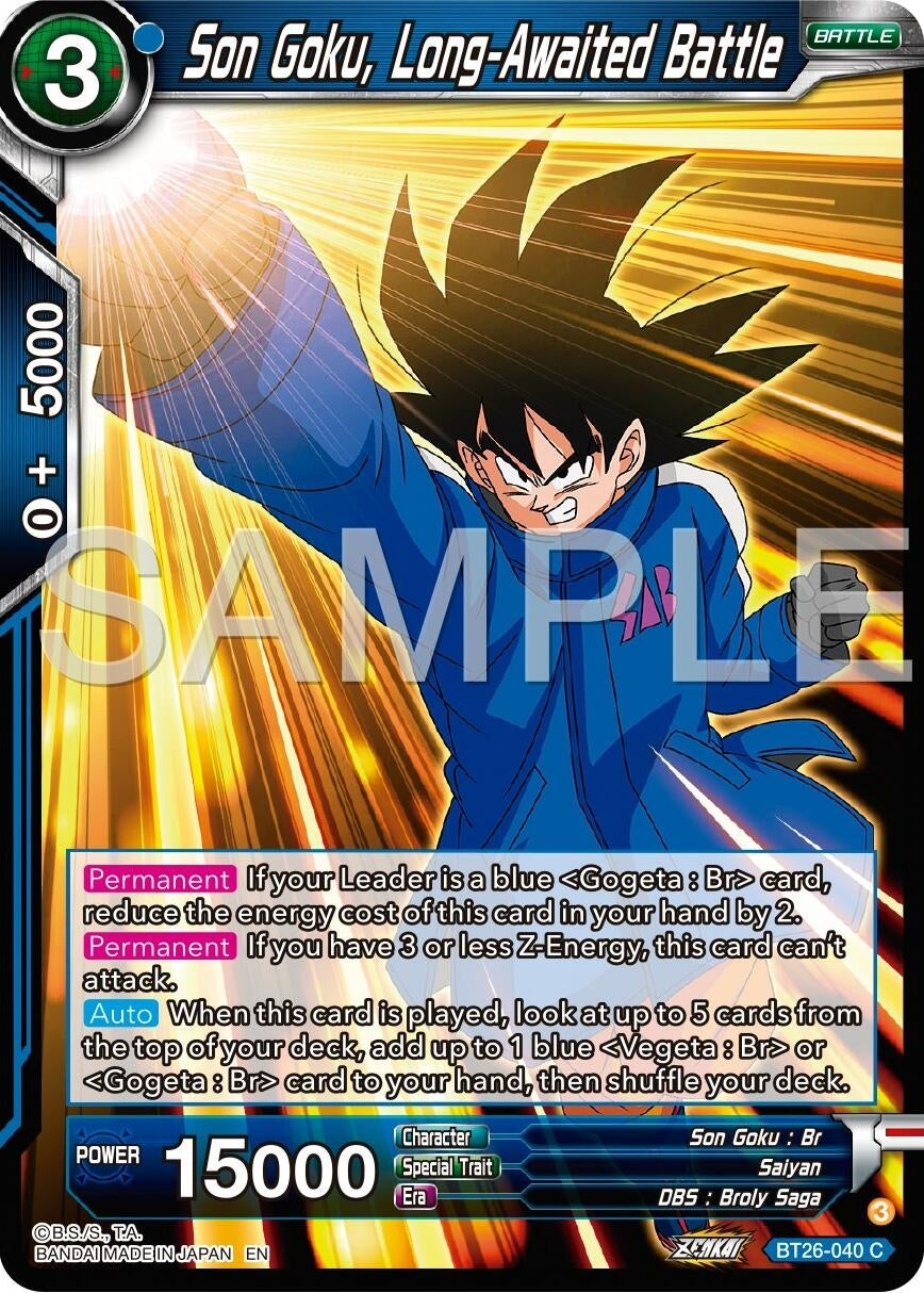 Image for Son Goku, Long-Awaited Battle (Ultimate Advent) (BT26-040) - Dragon Ball Super: Masters