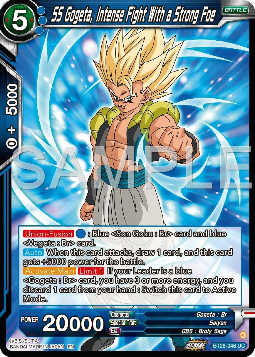Image for SS Gogeta, Intense Fight With a Strong Foe (Ultimate Advent) (BT26-046) - Dragon Ball Super: Masters