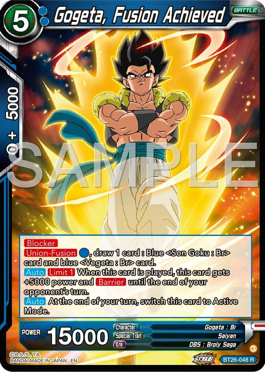 Image for Gogeta, Fusion Achieved (Ultimate Advent) (BT26-048) - Dragon Ball Super: Masters