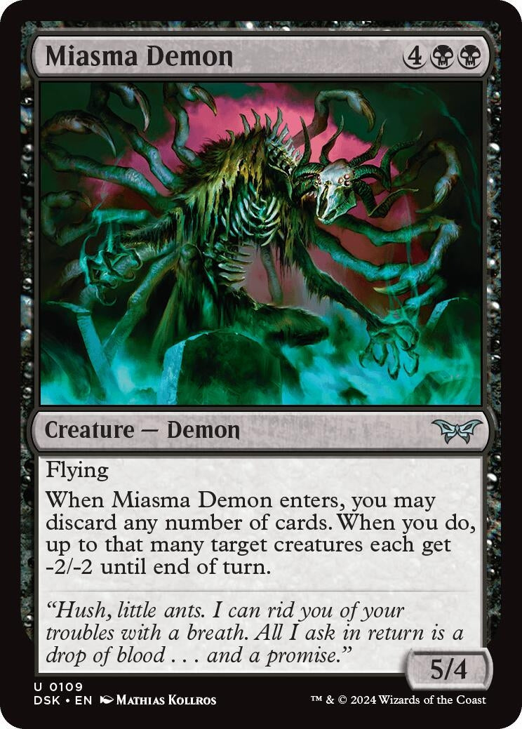 Image for Miasma Demon (Duskmourn: House of Horror) (109) - Magic: The Gathering