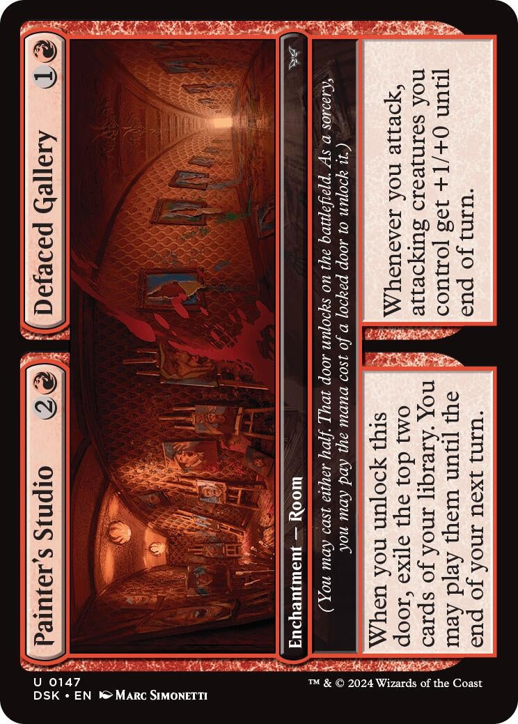 Image for Painter's Studio // Defaced Gallery (Duskmourn: House of Horror) (147) - Magic: The Gathering
