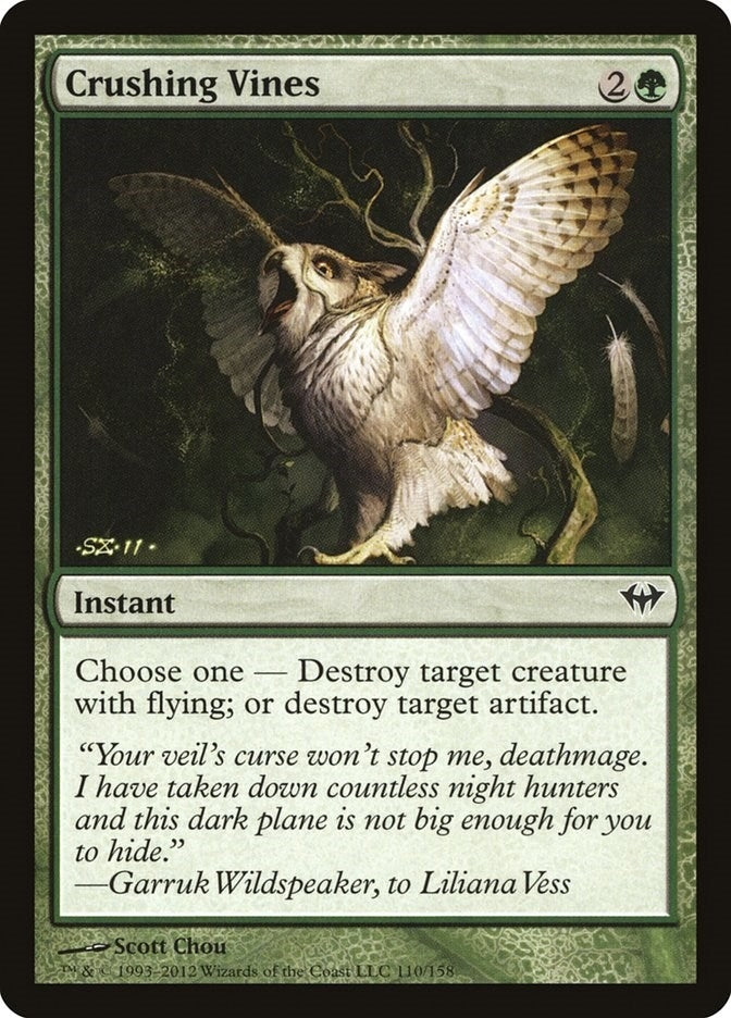 Image for Crushing Vines (Dark Ascension) (110) - Magic: The Gathering