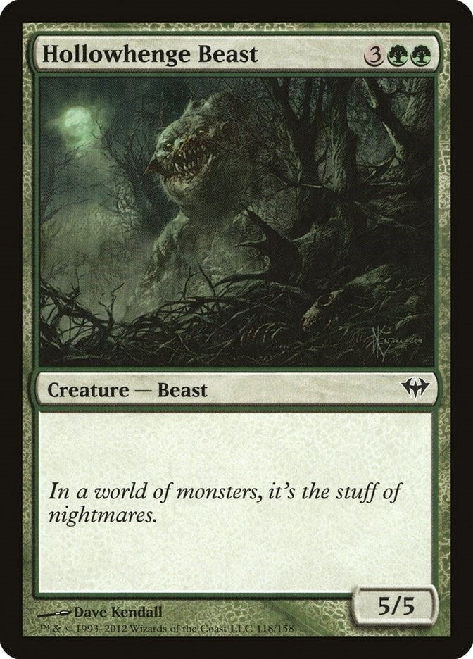 Image for Hollowhenge Beast (Dark Ascension) (118) - Magic: The Gathering
