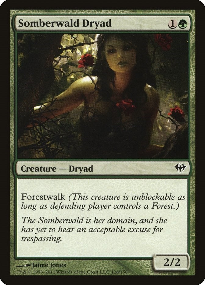 Image for Somberwald Dryad (Dark Ascension) (126) - Magic: The Gathering
