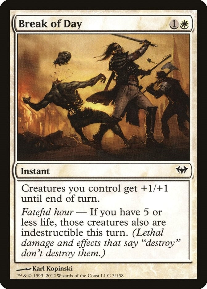 Image for Break of Day (Dark Ascension) (3) - Magic: The Gathering