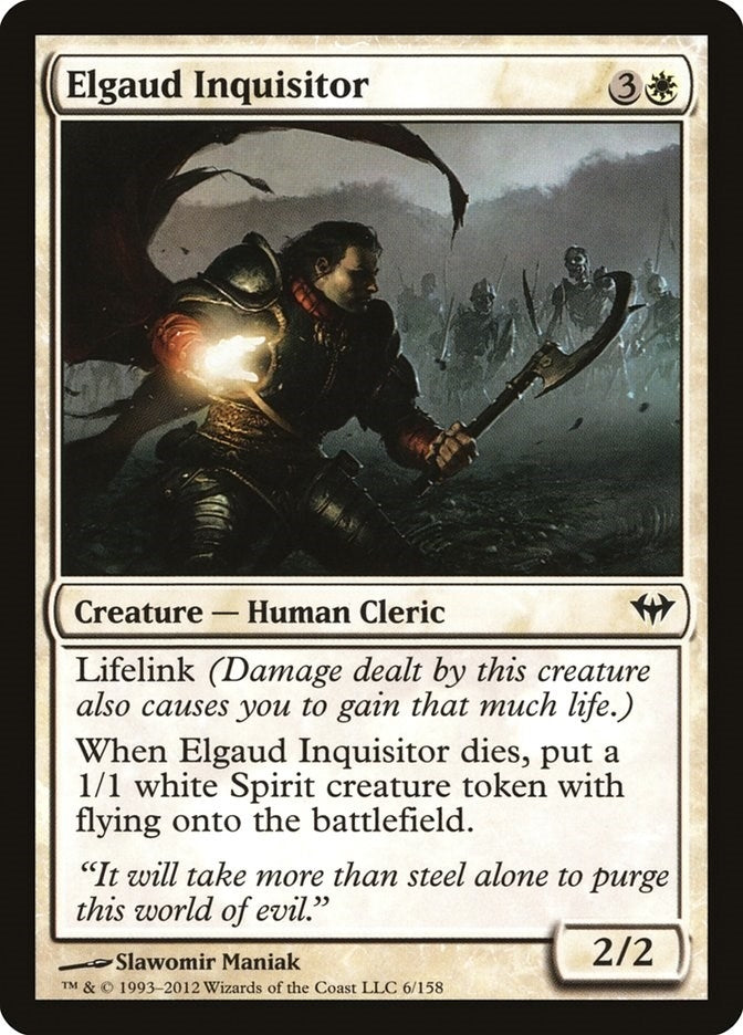 Image for Elgaud Inquisitor (Dark Ascension) (6) - Magic: The Gathering