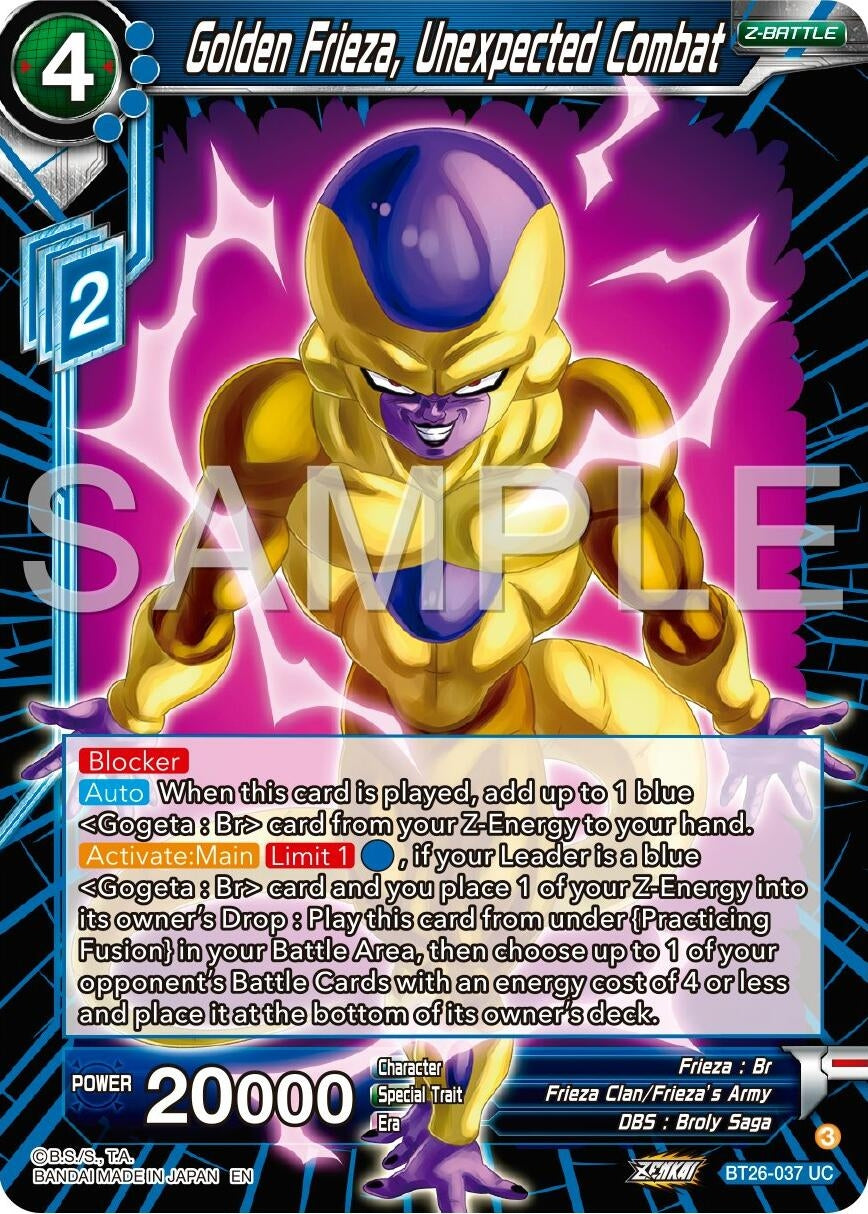 Image for Golden Frieza, Unexpected Combat (Ultimate Advent) (BT26-037) - Dragon Ball Super: Masters