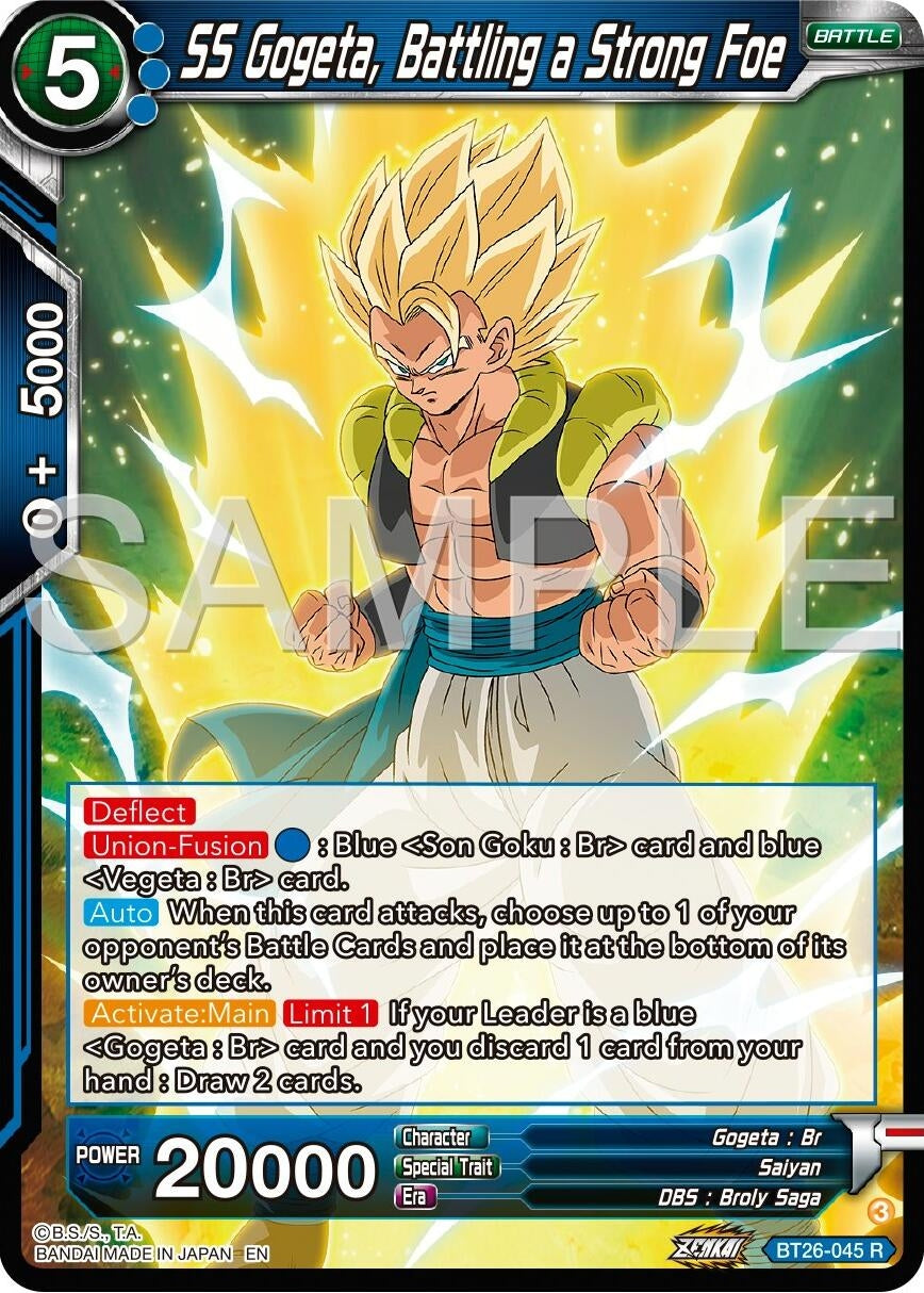 Image for SS Gogeta, Battling a Strong Foe (Ultimate Advent) (BT26-045) - Dragon Ball Super: Masters
